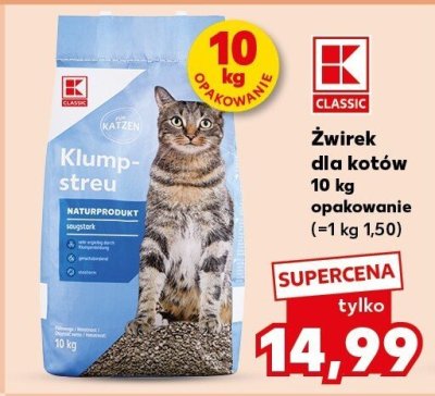 Żwirek dla kotów K-CLASSIC promocja w Kaufland