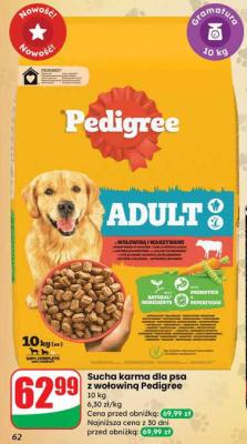Sucha karma dla psa z wołowiną Pedigree promocja w Dino