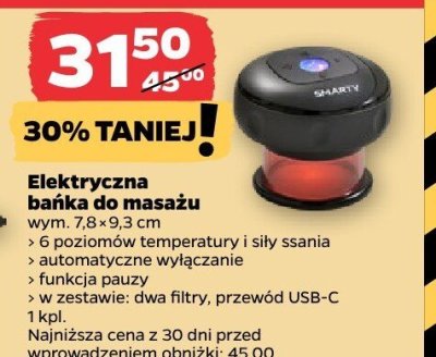 Elektryczna bańka do masażu promocja w Netto