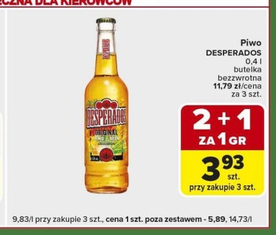 Piwo Desperados promocja w Carrefour Express