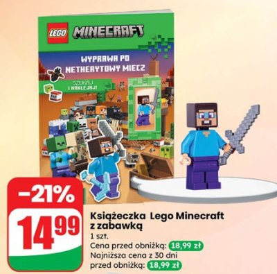 Książeczka Lego Minecraft z zabawką promocja w Dino