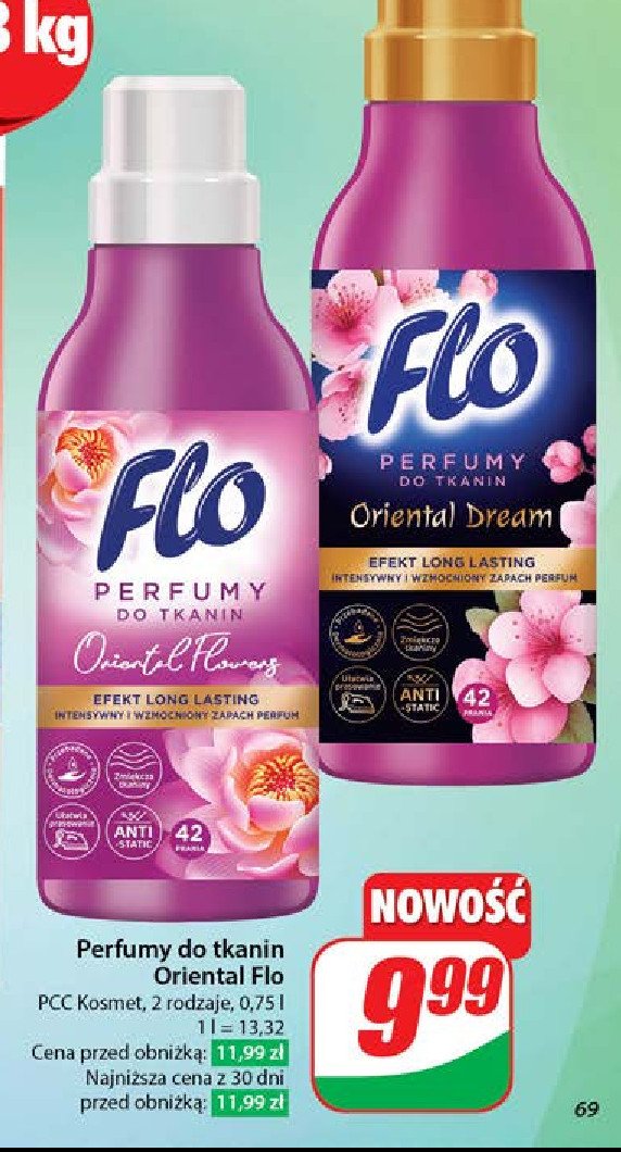 Perfumy do prania oriental flowers promocja w Dino