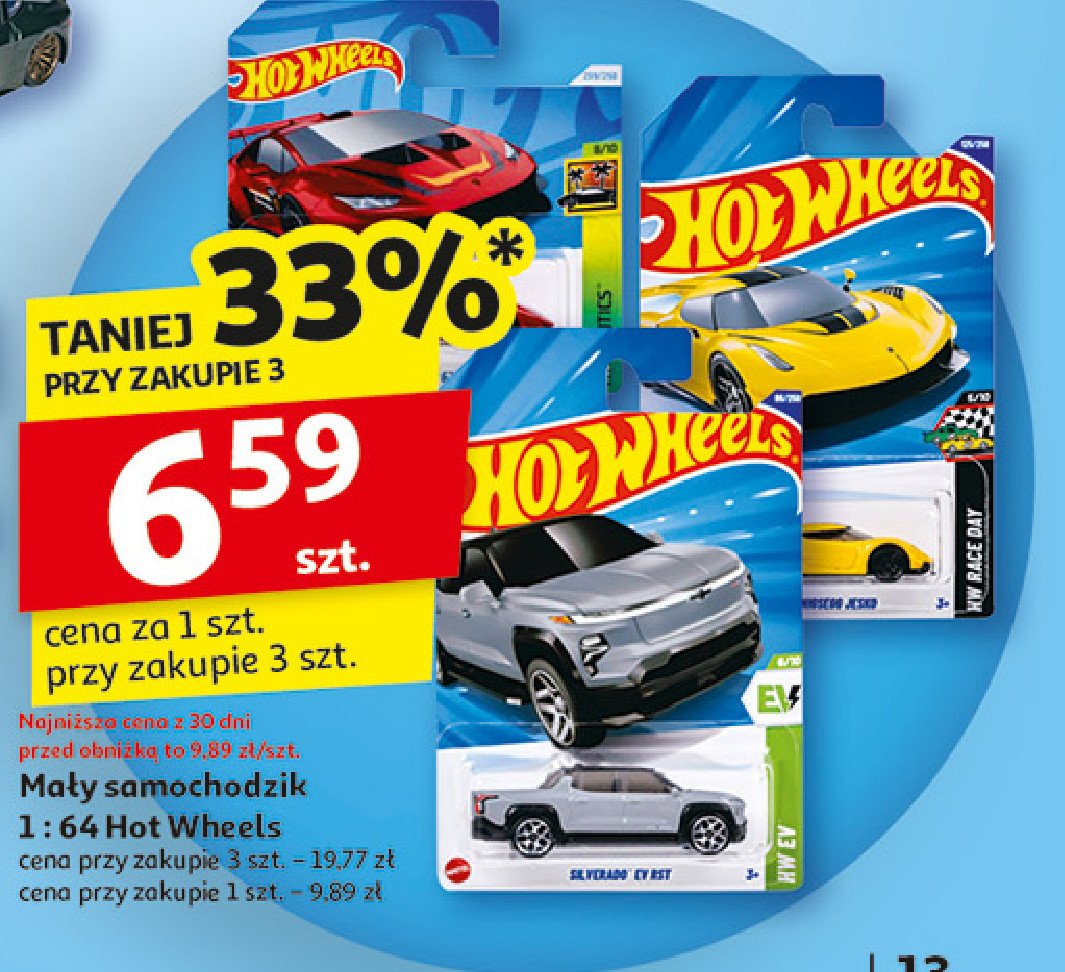 Samochodzik 1:64 Hot wheels promocja w Auchan