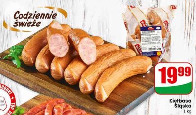 Kiełbasa Śląska 1 kg promocja w Dino