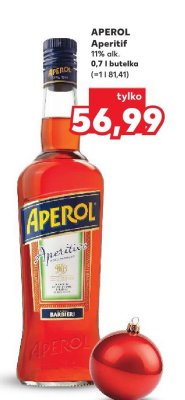 Aperitif APEROL 0,7 l  promocja w Kaufland