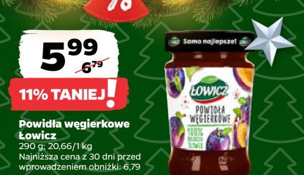 Powidła węgierkowe Łowicz promocja w Netto