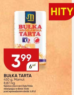 Bułka tarta promocja w Chata Polska