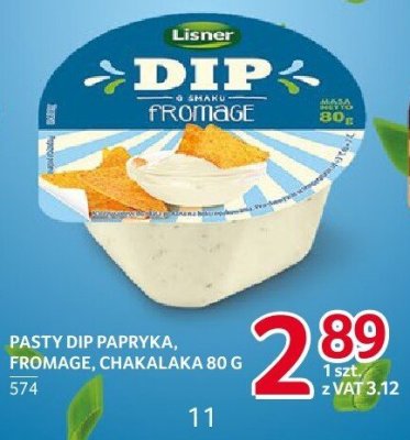 Pasta dip papryka, fromage, chakalaka Lisner promocja w Selgros