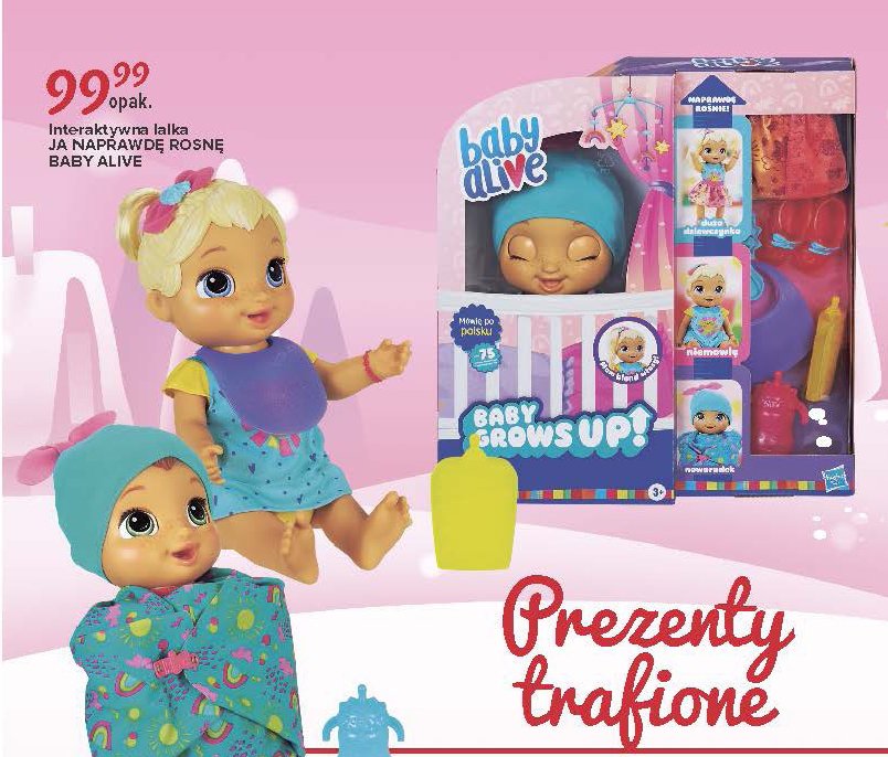 Lalka- ja naprawdę rosnę Baby alive promocja