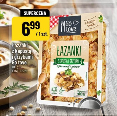 Łazanki z kapustą i grzybami Go love promocja w POLOmarket