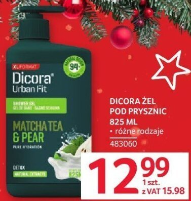Żel pod prysznic Dicora Matcha Tea & Pear promocja w Selgros