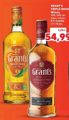 Whisky Grant's rum cask promocja w Kaufland
