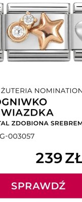 Ogniwko Gwiazdka stal zdobiona srebrem promocja w Briju