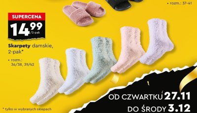 Skarpety damskie 2-pak promocja w Biedronka
