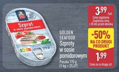 Szproty w sosie pomidorowym promocja w Aldi