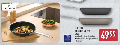 Patelnia Crofton 24 cm promocja w Aldi