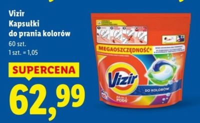 Kapsułki do prania kolorów Vizir, 60szt. promocja w Lidl