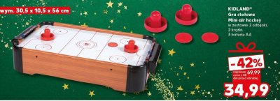 Gra stołowa KIDLAND Mini air hockey promocja w Kaufland