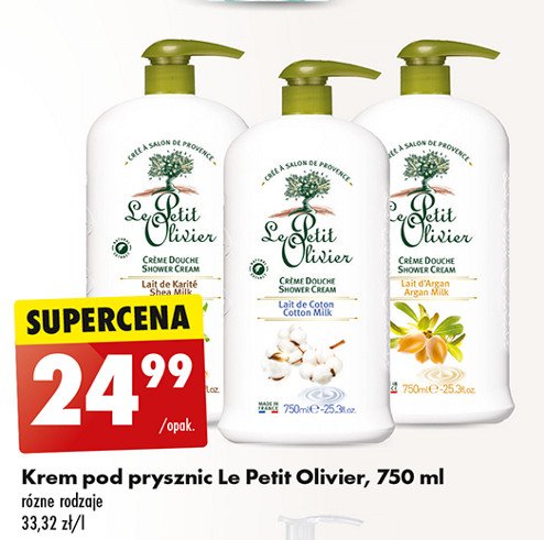 Żel pod prysznic shea milk Le petit olivier promocja