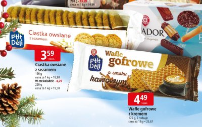 Ciastka owsiane z sezamem promocja w Leclerc