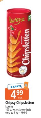 Chipsy Chipsletten Lorenz papryka promocja w Leclerc