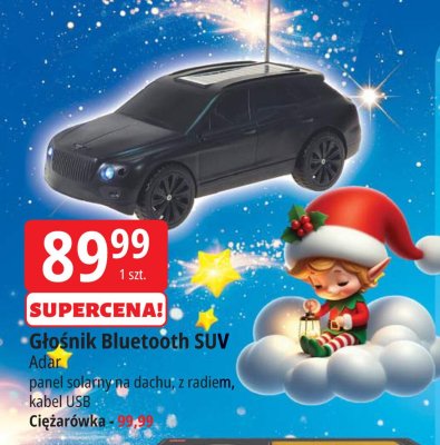 Głośnik Bluetooth SUV panel światła na dachu, z radiem, kabel USB promocja w Leclerc