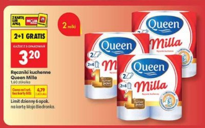 Ręczniki kuchenne Queen Milla promocja w Biedronka
