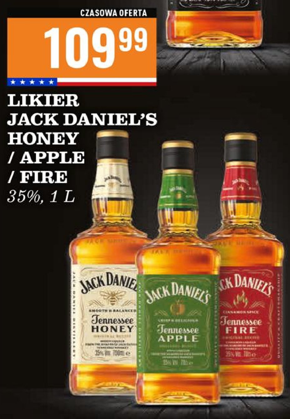 Whiskey Jack daniel's tennessee fire promocja