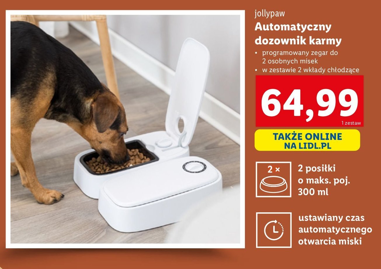 Dozownik do karmy JOLLYPAW promocja w Lidl