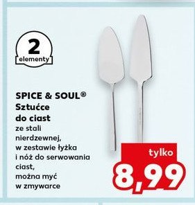 Sztućce do ciast Spice&soul promocja w Kaufland