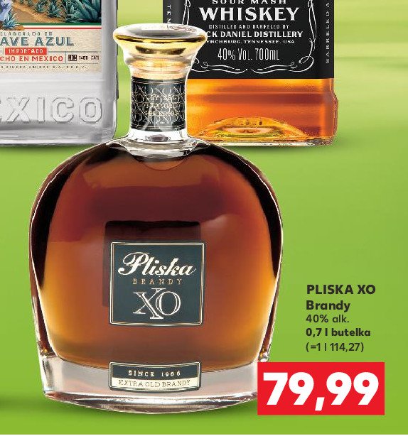 Brandy PLISKA XO promocja w Kaufland