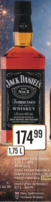Whisky Jack Daniel's 1.75L promocja
