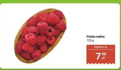 Malina polska 125 g promocja w Biedronka