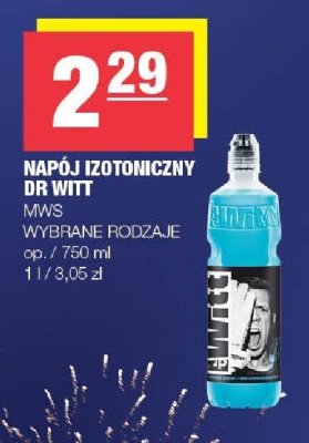Napój izotoniczny DR WITT MWS promocja w SPAR