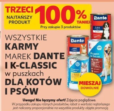Karmy w puszkach dla kotów i psów promocja w Kaufland