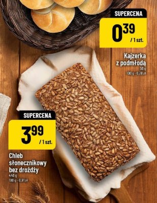 Chleb słonecznikowy bez drożdży promocja w POLOmarket