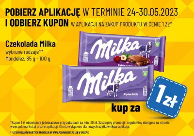 Czekolada alpine milk Milka promocja