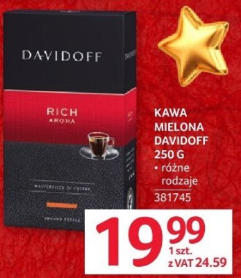 Kawa mielona Davidoff 250g promocja w Selgros