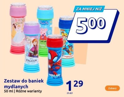Zestaw do baniek mydlanych różne warianty Action promocja