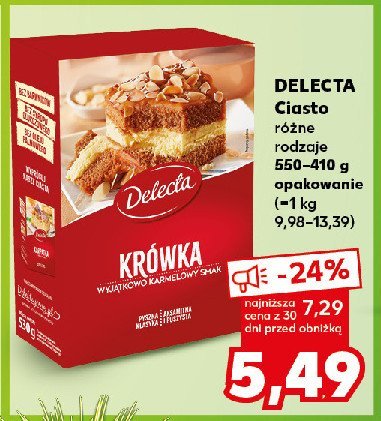 Ciasto - krówka Delecta promocja