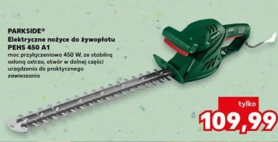 Nożyce elektryczne do żywopłotu 450 w Parkside promocja