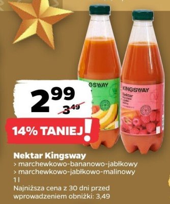 Nektar marchewkowo-jabłkowo-malinowy promocja w Netto