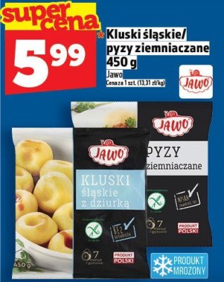 Kluski śląskie/pyzy ziemniaczane Jawo 450 g promocja w TOPAZ