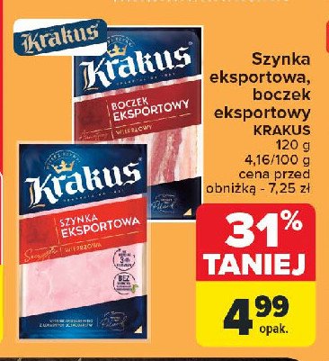 Boczek eksportowy Krakus animex promocja