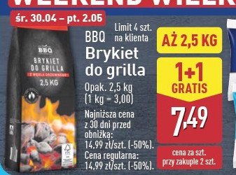 Brykiet z w臋gla drzewnego Bbq promocja
