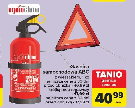 Gaśnica samochodowa 1 kg Ogniochron promocja