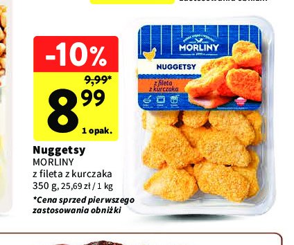 Nuggetsy z kurczaka Morliny promocja