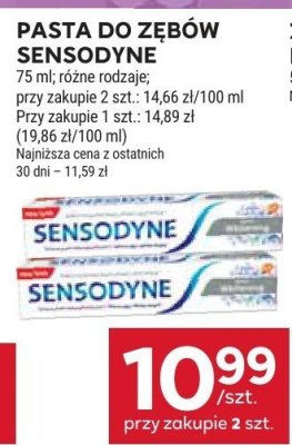 Pasta do zębów Sensodyne 2 szt. promocja w Stokrotka