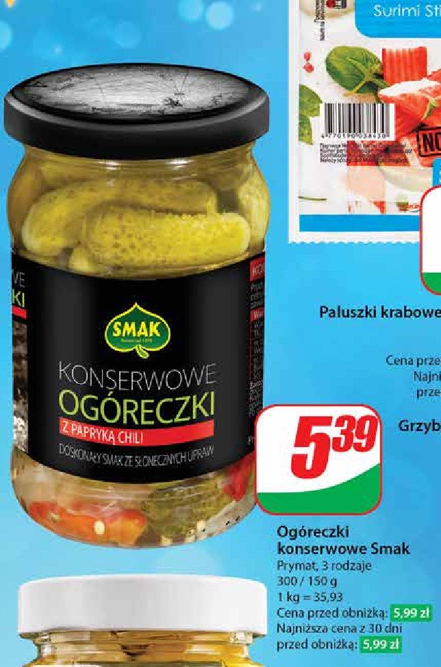 Ogóreczki z chili Smak promocja