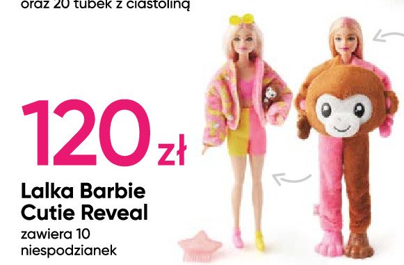 Lalka cutie reveal barbie Mattel promocja